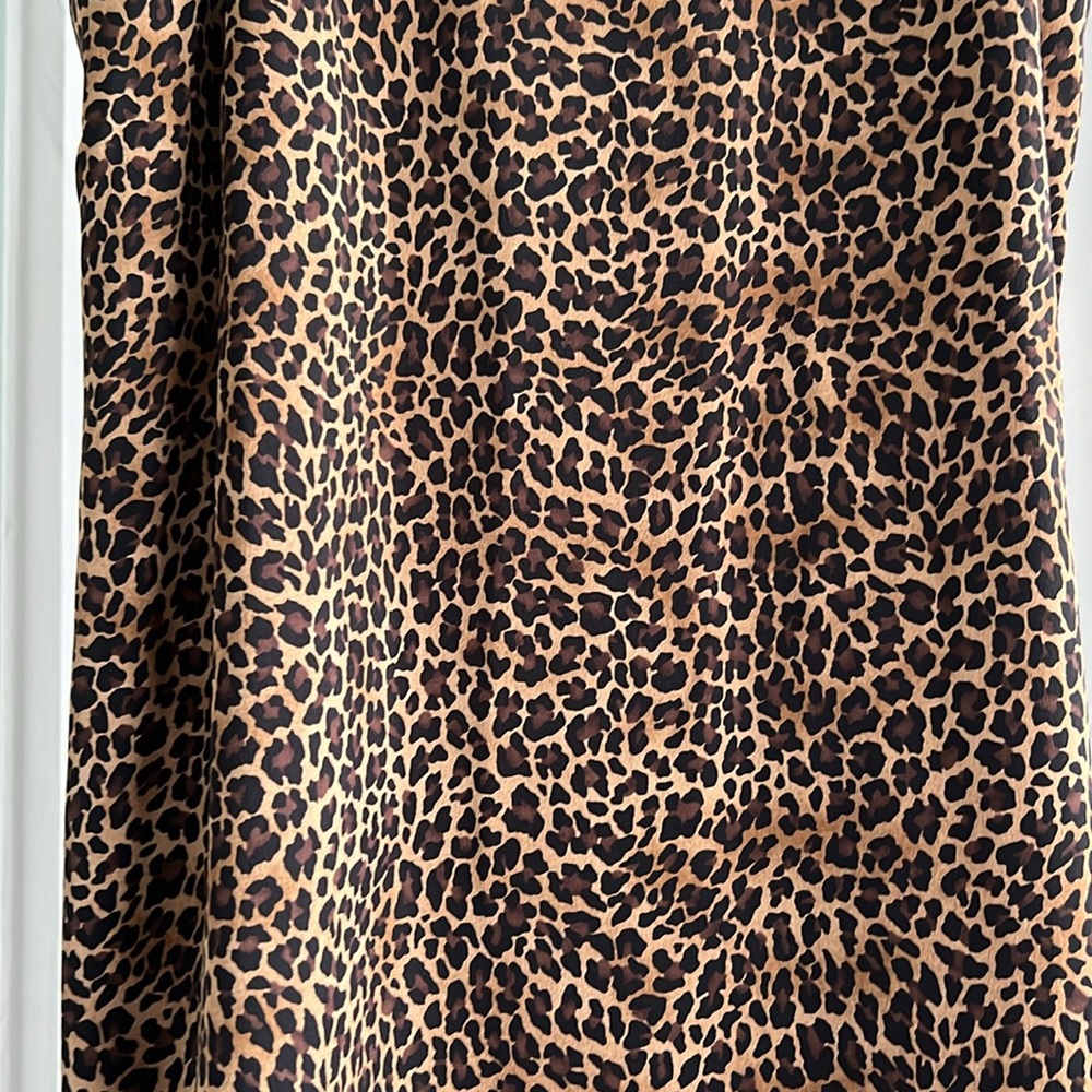 J. Crew Factory Leopard Print Slip Dress - image 4